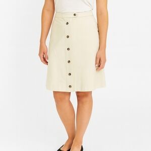 Michael Kors Womens Vintage Cream Midi Pencil Skirt Size 6 Preppy Quiet Luxury